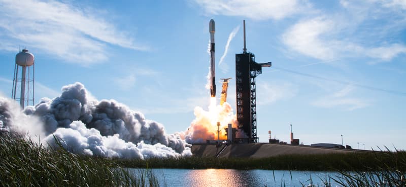 Falcon 9 Block 5 on the pad